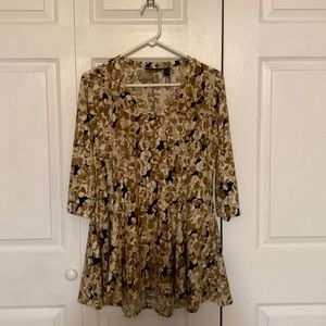 COPY - Boutique(QVC) Flare Top NWOT